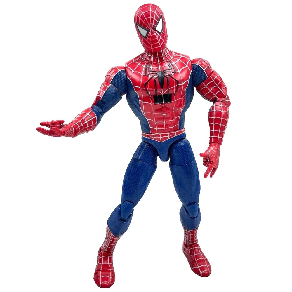 Spider Man The Movie 3 2007 Posable Figure GVC Thinkway Toy Vintage Y2K 13"